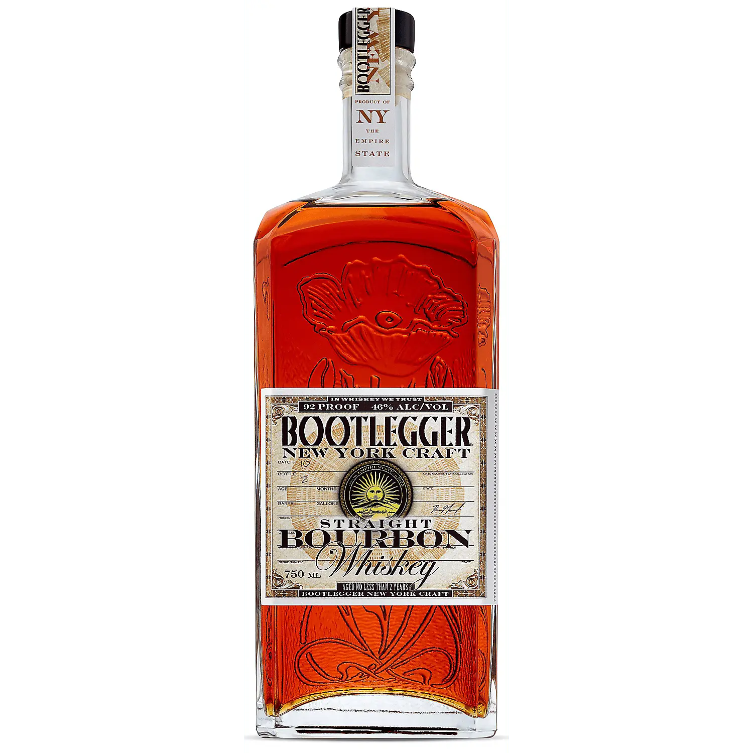 Bootlegger Bourbon New York Craft 92 750ml Bootlegger