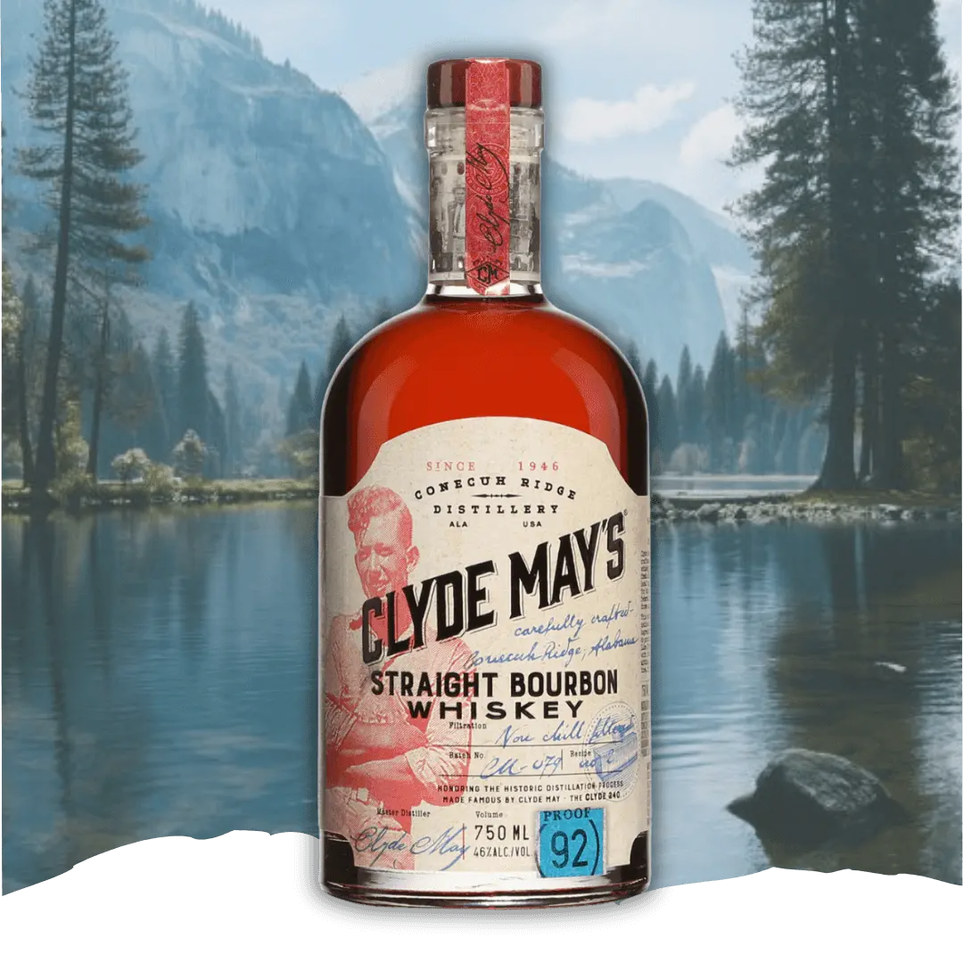 Clyde May'S Straight Bourbon 92 W/ Flask 750ml Clyde May'S