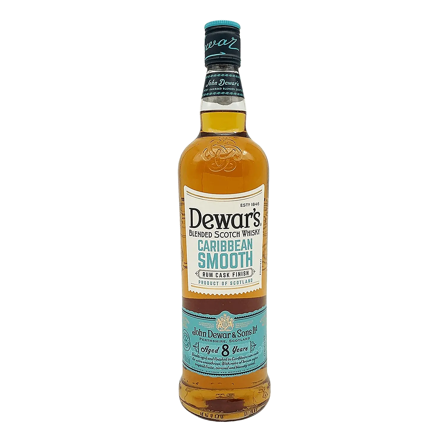 Dewar'S Blended Scotch Caribbean Smooth Rum Cask Finish 8 Yr 80 750ml Dewar'S