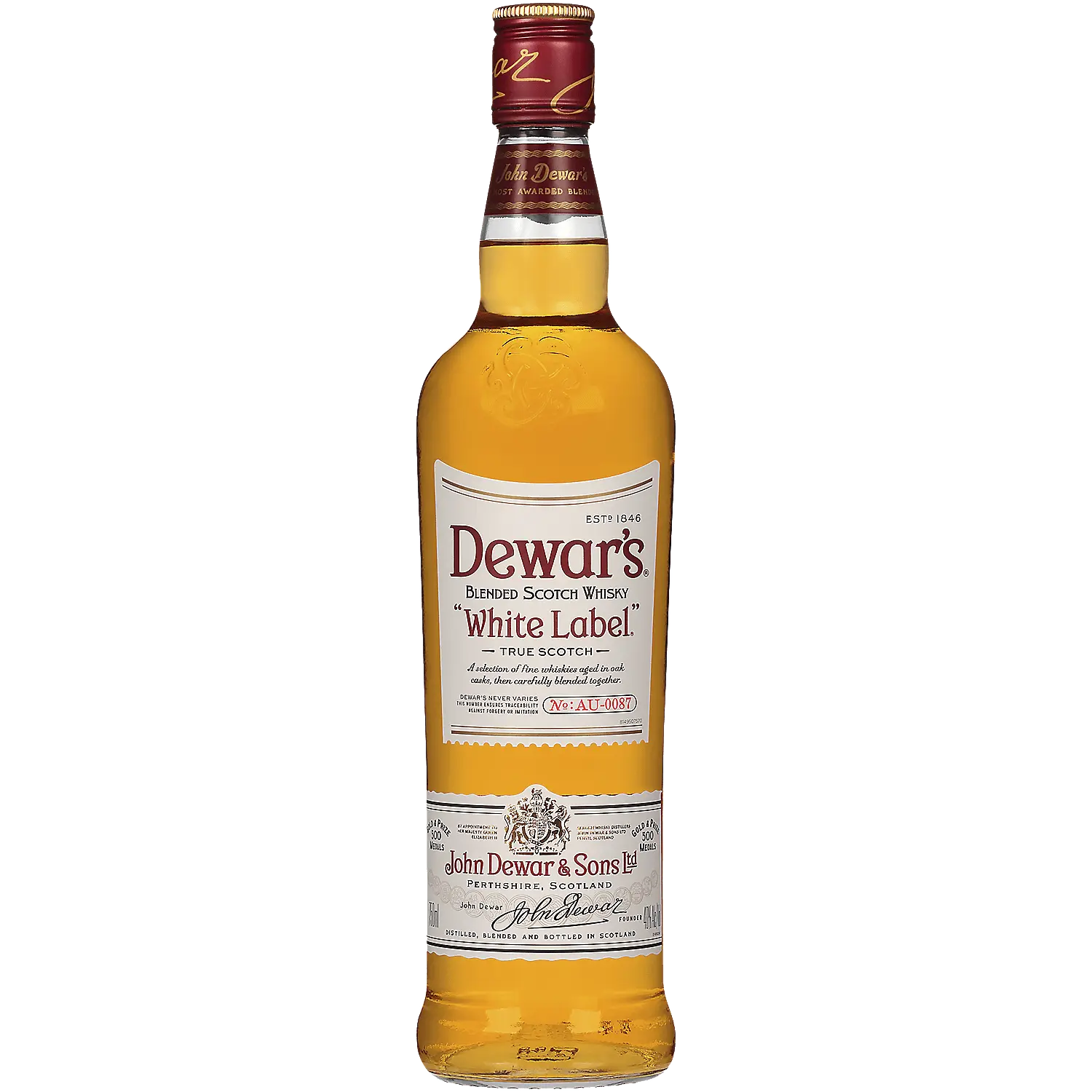 Dewar'S Blended Scotch White Label 80 750ml Dewar'S