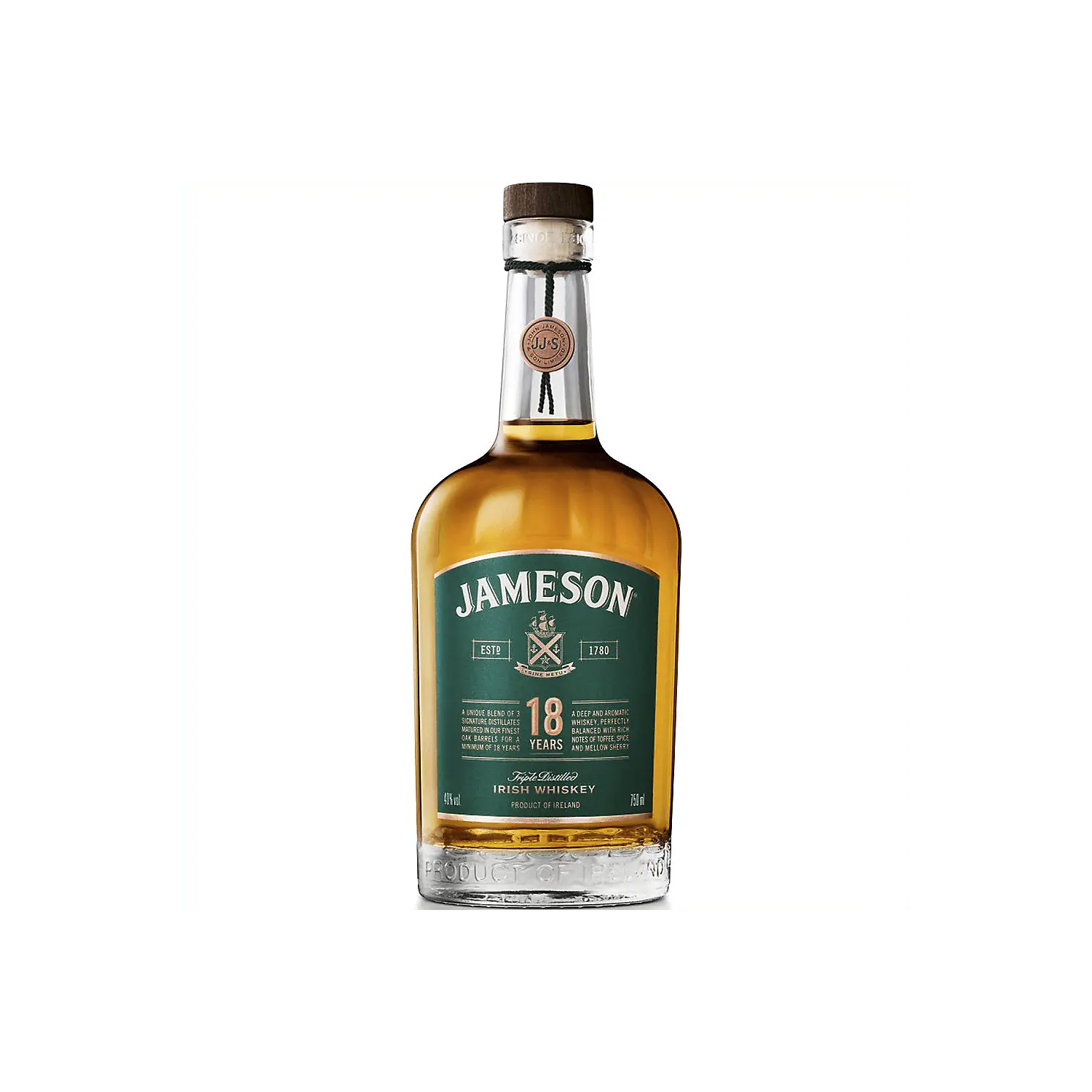 Jameson Blended Irish Whiskey 18 Yr 92 750ml Jameson