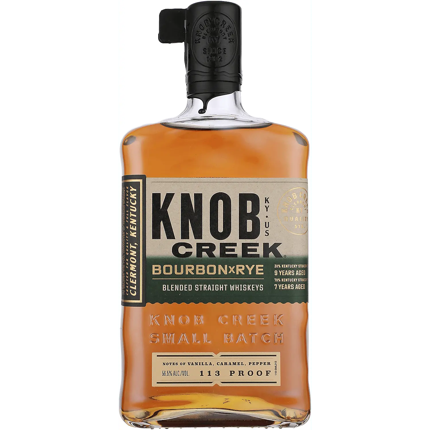 Knob Creek Bourbonxrye Blended American Whiskey 113 750ml Knob Creek