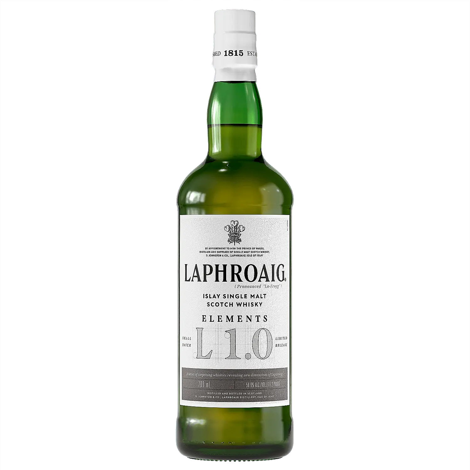Laphroaig Single Malt Scotch Small Batch Elements L1.0 Limited Release 117.2 700ml Laphroaig