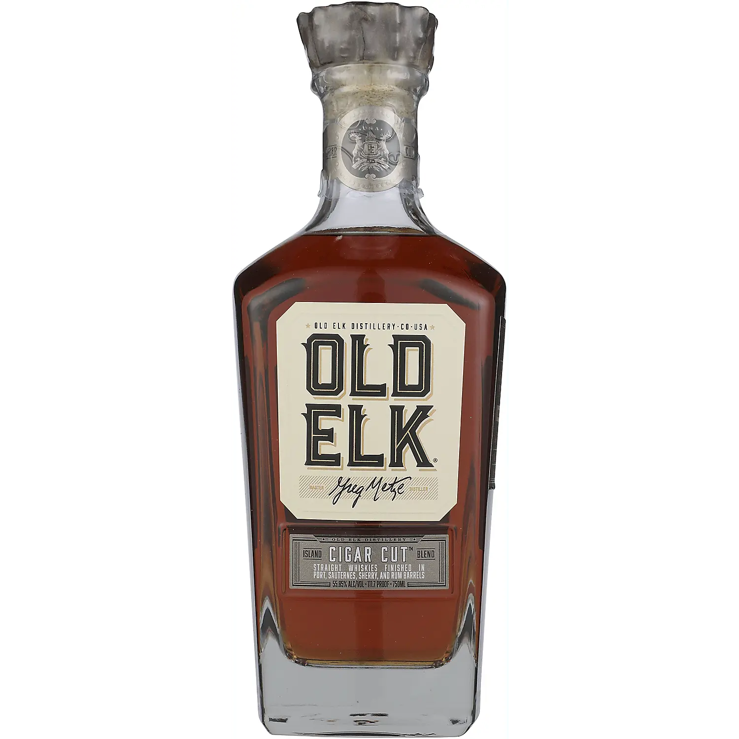 Old Elk Blended American Whiskey Cigar Cut Island Blend 111.7 750ml Old Elk
