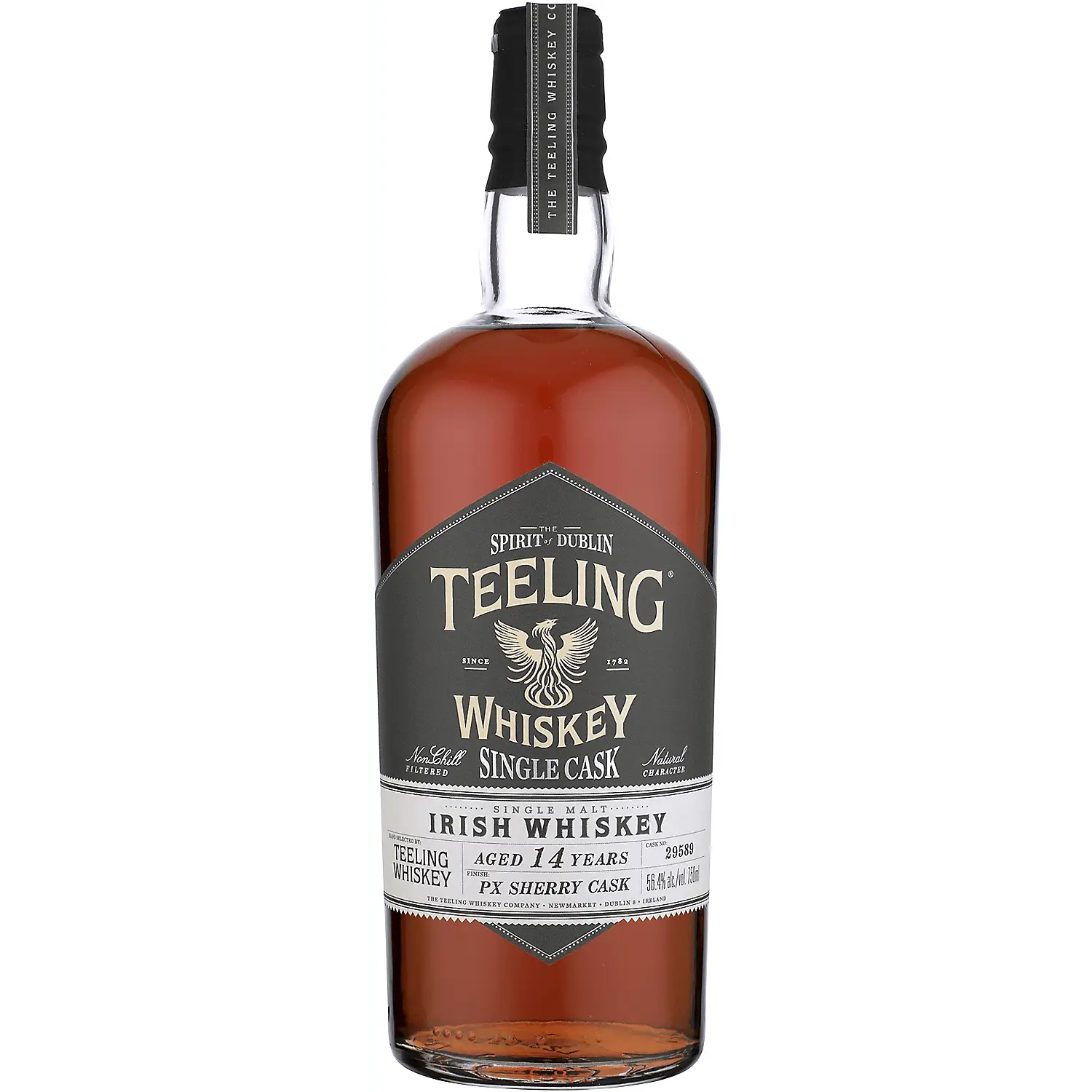 Teeling Single Malt Irish Whiskey Single Cask Px Sherry Cask 14 Yr 112.8 750ml Teeling