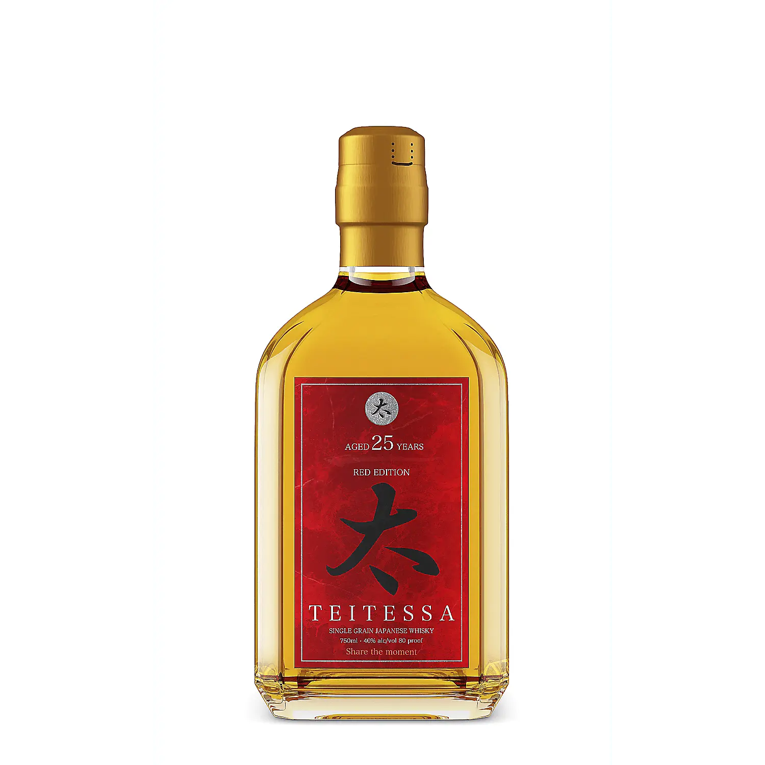 Teitessa Single Grain Japanese Whisky Red Edition 25 Yr 80 750ml Teitessa