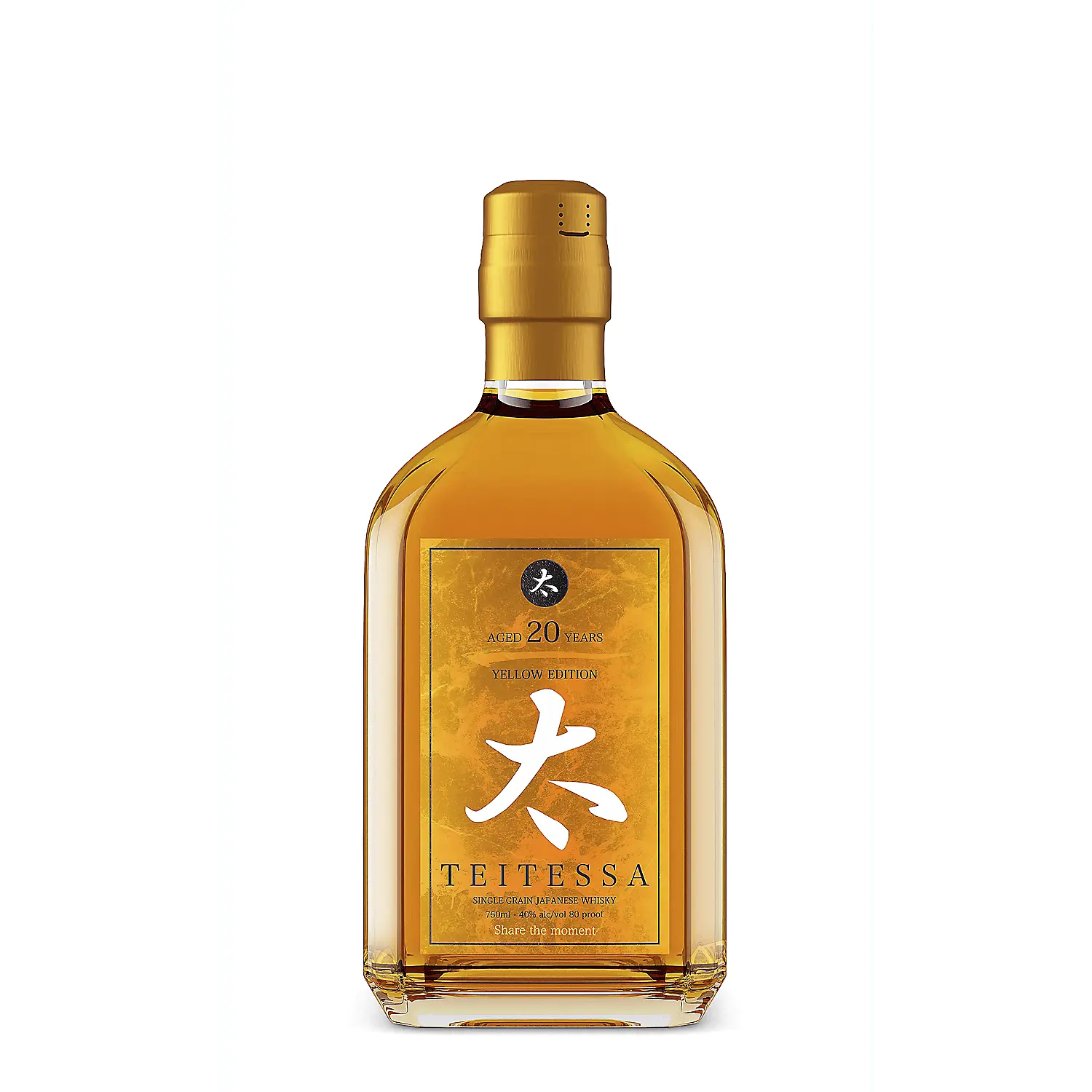 Teitessa Single Grain Japanese Whisky Yellow Edition 20 Yr 80 750ml Teitessa