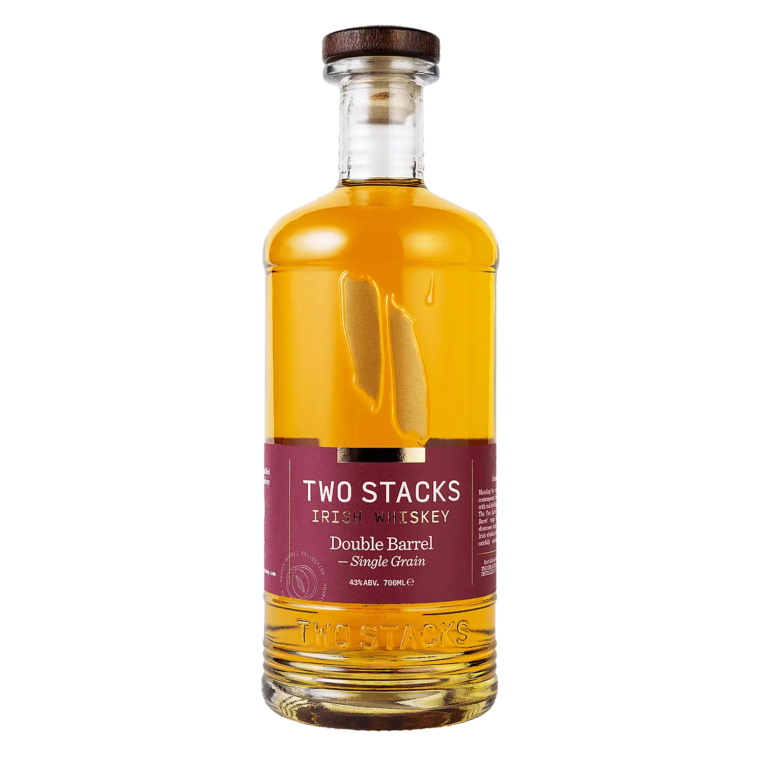 Two Stacks Single Grain Irish Whiskey Double Barrel 86 700ml Two Stacks