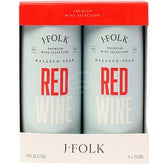J.FOLK RED WINE 4X250ml