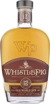 Whistlepig Straight Rye Whiskey Old World 12 Years Old 86 Proof With Gift Canister 750ml