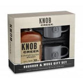 Knob Creek Small Batch Bourbon 100 Proof Kentucky Gift Set With Two Ceramic Mugs 750Ml