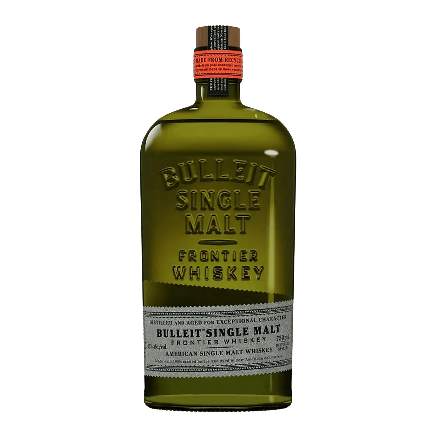 Bulleit Single Malt Whiskey Frontier Whiskey 90 750ml Bulleit
