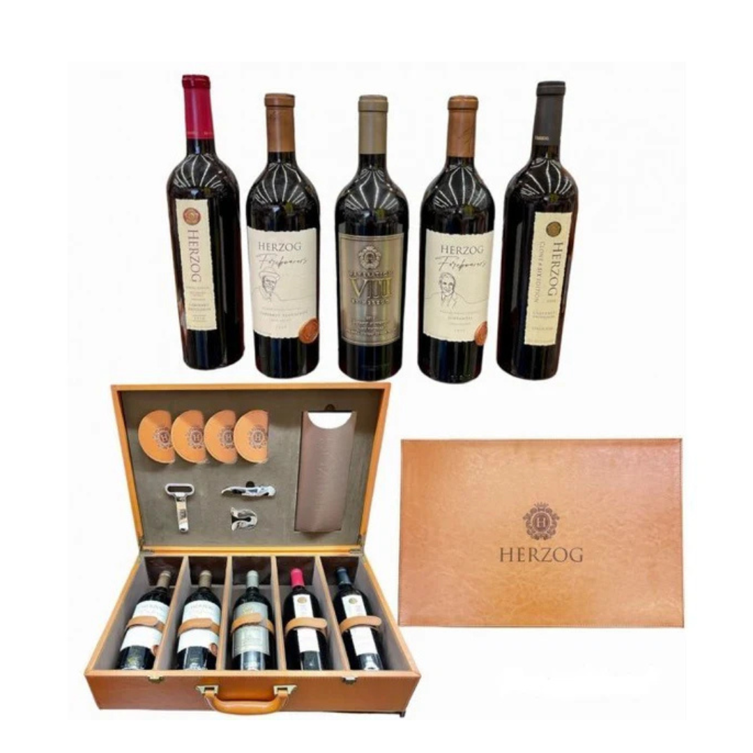 Herzog Reseve Collection Gift Set Leather 750ml