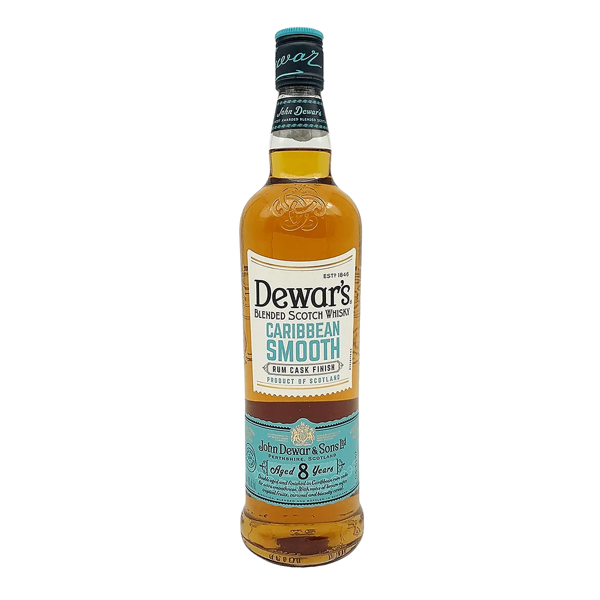 Dewar'S Blended Scotch Caribbean Smooth Rum Cask Finish 8 Yr 80 750ml Dewar'S