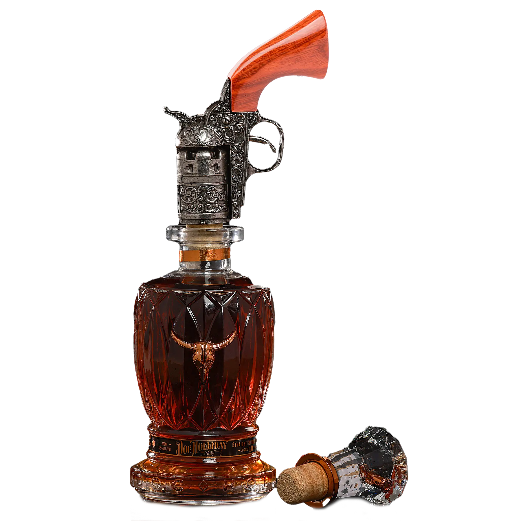 Doc Holliday 10 Years Old With Revolver Bourbon Whiskey 700ml