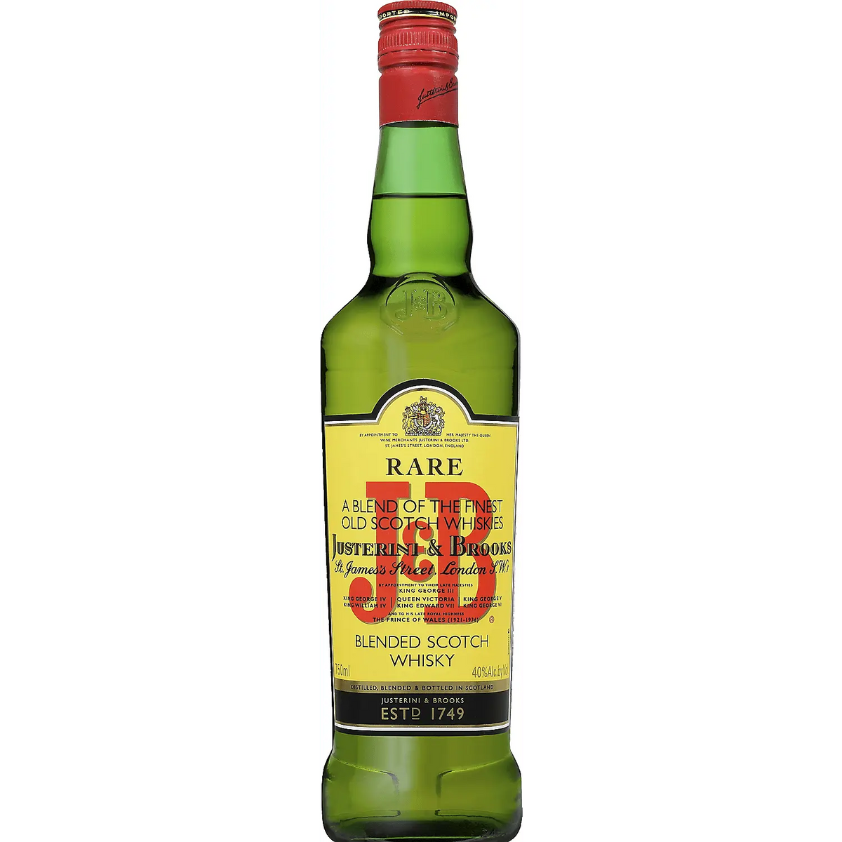 J&B Blended Scotch Rare 80 750ml J&B