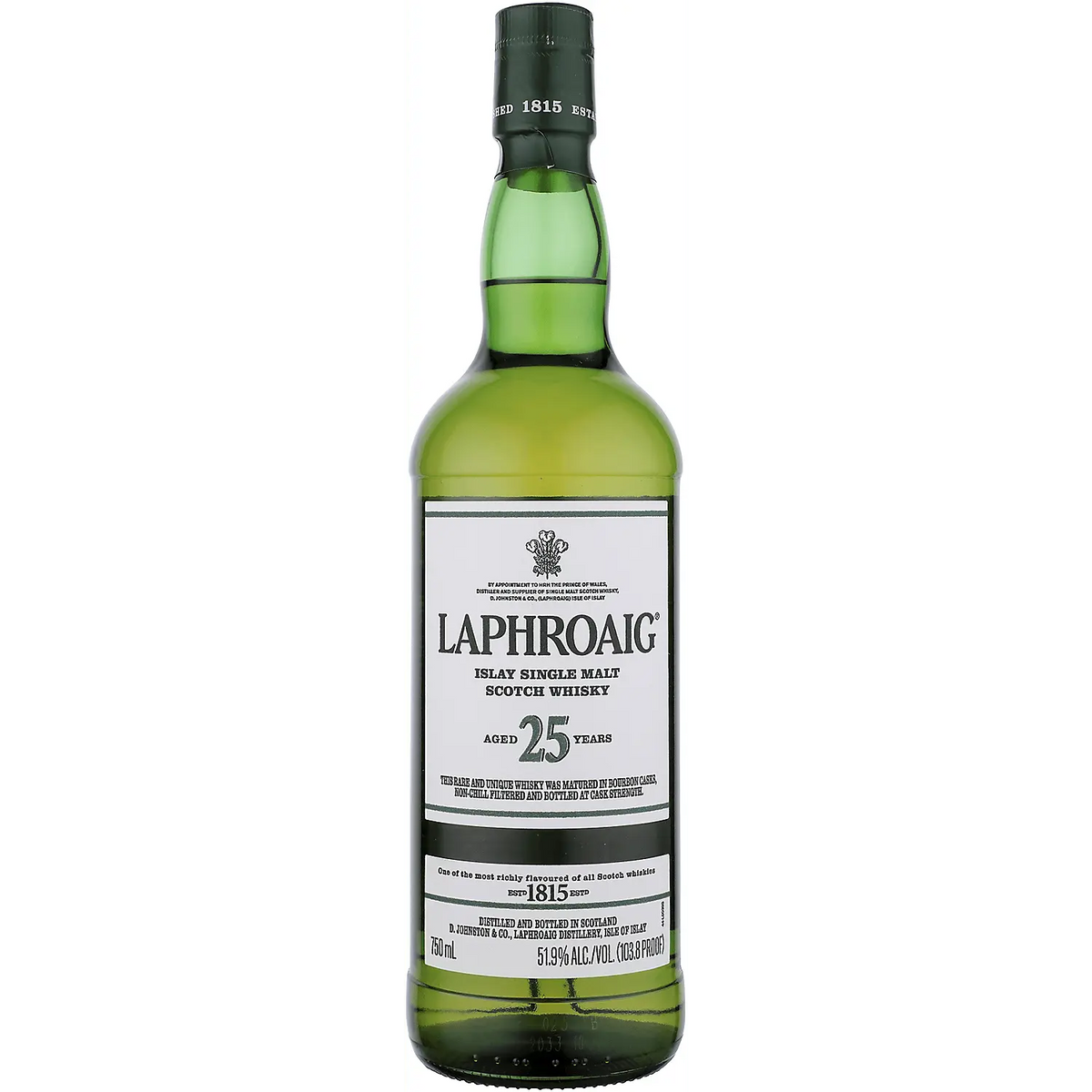 Laphroaig Single Malt Scotch 25 Yr 103.8 750ml Laphroaig