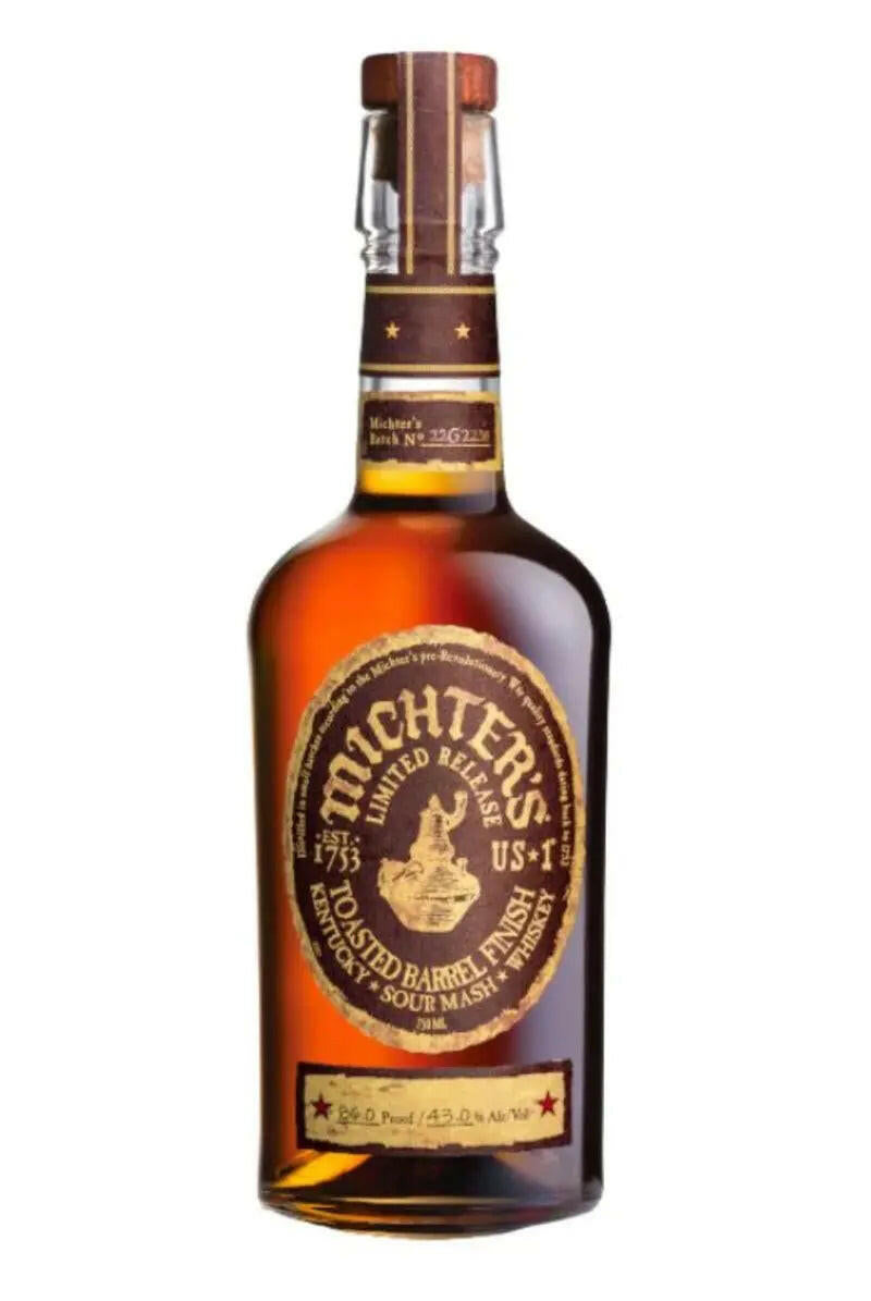 Michter's US1 Toasted Barrel Finish Sour Mash 86 Proof 750ml.