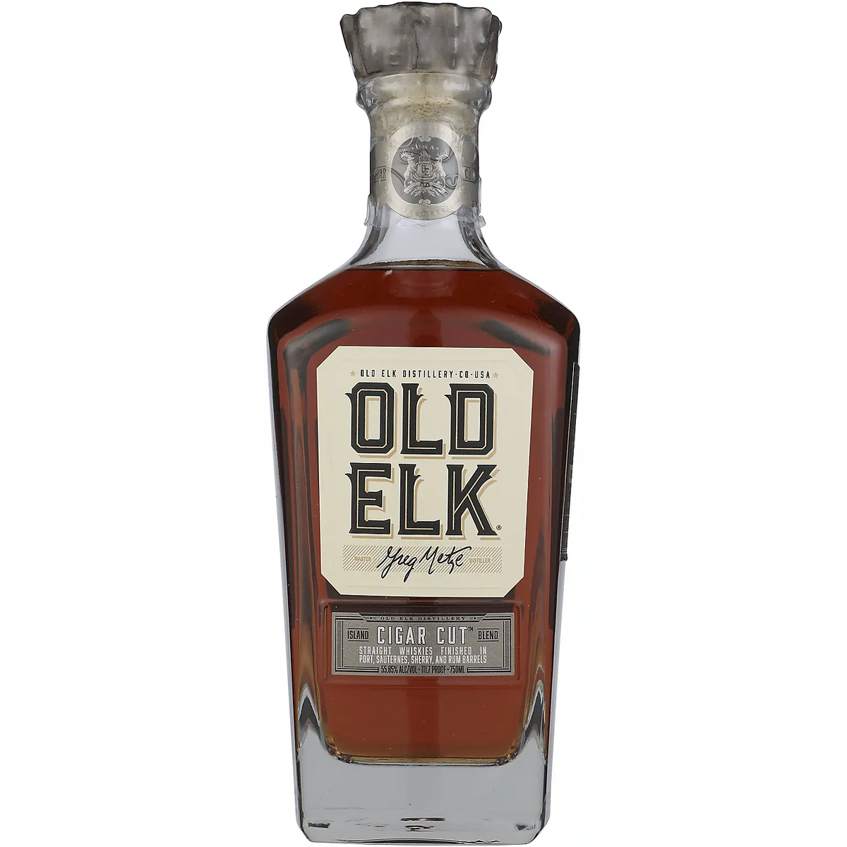 Old Elk Blended American Whiskey Cigar Cut Island Blend 111.7 750ml Old Elk