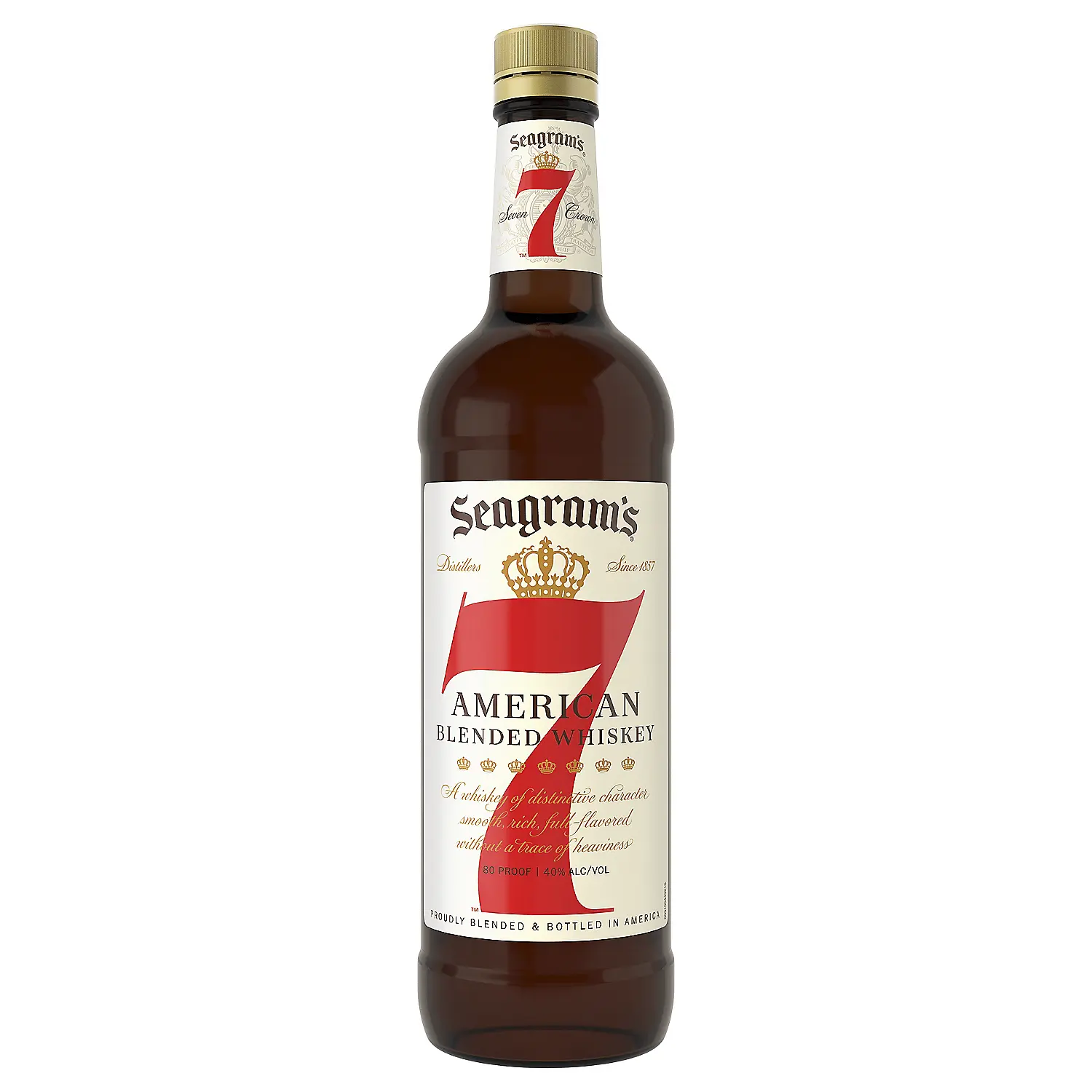 Seagram'S Blended American Whiskey 7 Crown 80 750ml Seagram'S
