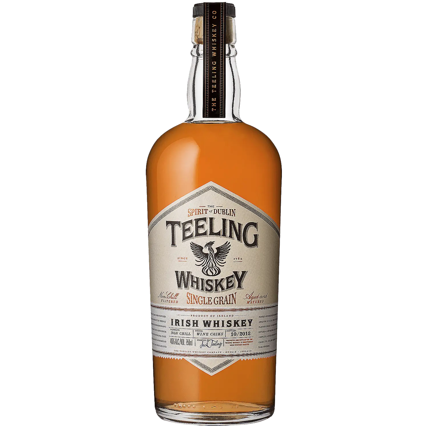 Teeling Single Grain Irish Whiskey 5 Yr 92 W/ Tubes 750ml Teeling