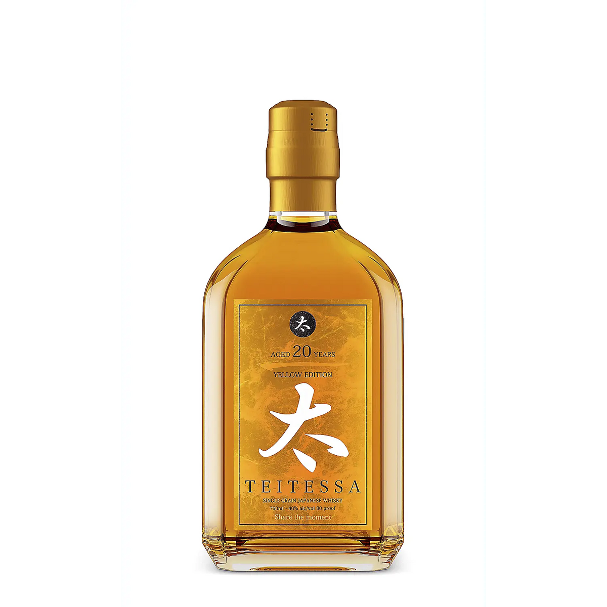 Teitessa Single Grain Japanese Whisky Yellow Edition 20 Yr 80 750ml Teitessa