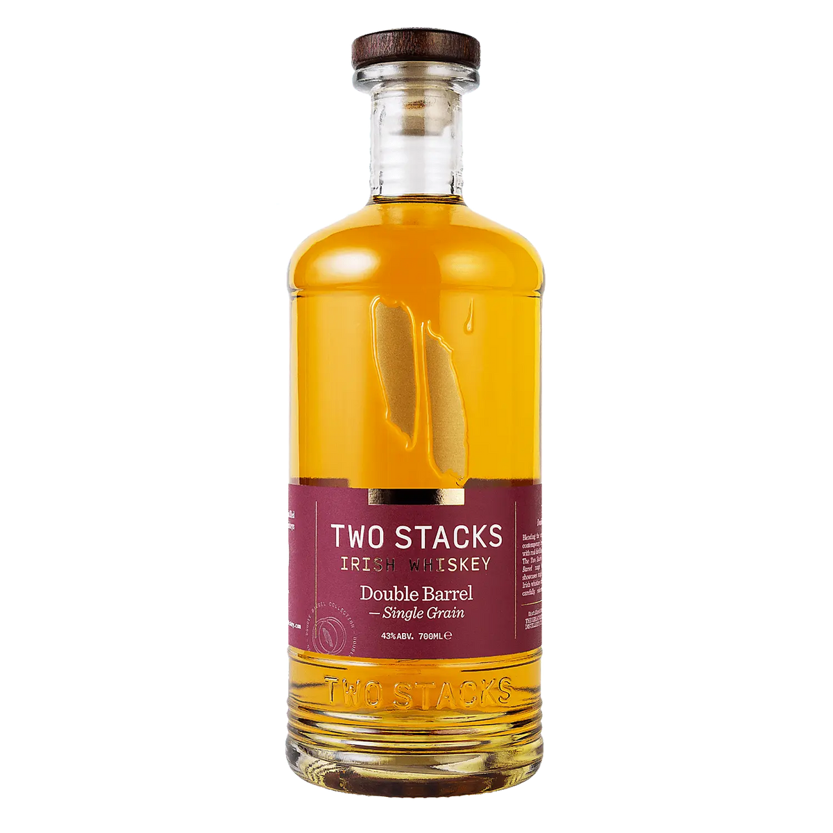 Two Stacks Single Grain Irish Whiskey Double Barrel 86 700ml Two Stacks