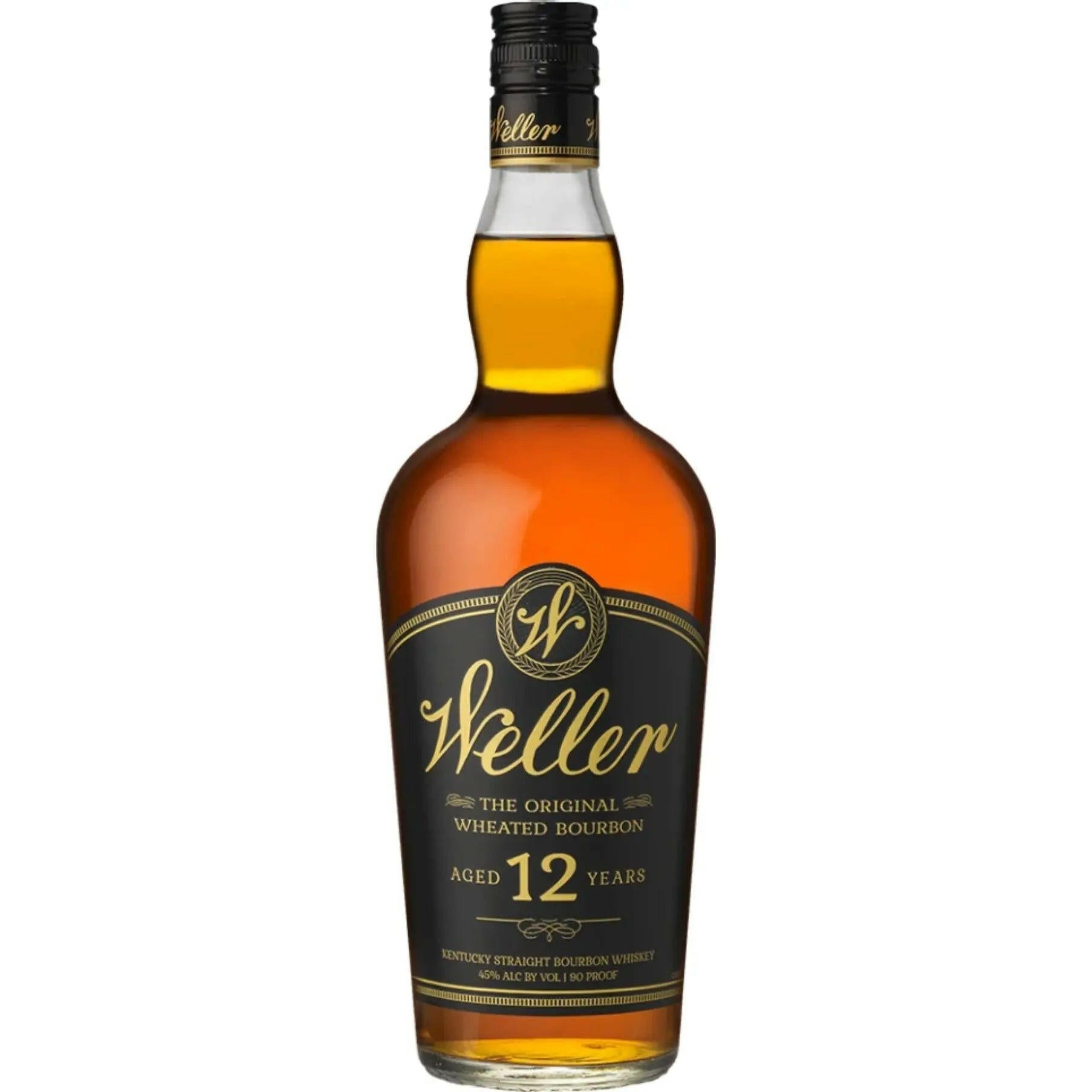 W.L. Weller 12 Years Old Kentucky Straight Bourbon Whiskey 750ml.