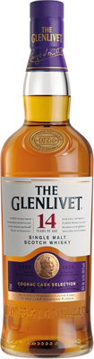 The Glenlivet 14 Year Old Single Malt Scotch Whisky Cognac Cask Selection 750ml