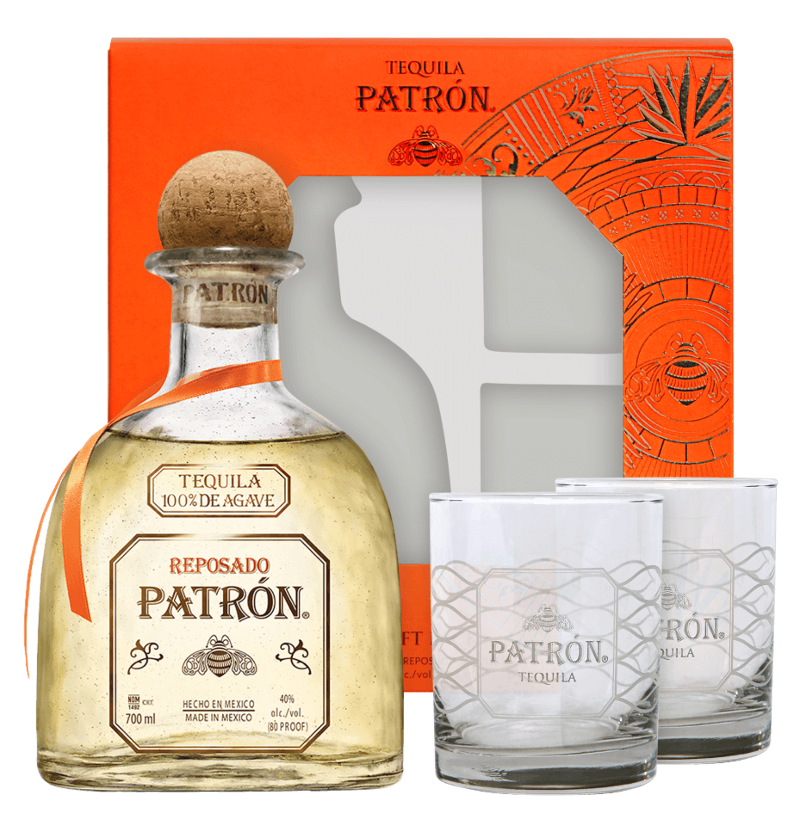 Patrón Reposado Tequila Gift Set 750ml